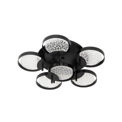 Besorgen ❤️ QAZQA Deckenleuchte schwarz 42 cm inkl. LED 3-stufig dimmbar - Patrick 🎉 -Deckenleuchten Verkaufs-Shop 1990 104512 15