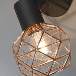 Bester Verkauf ๐ QAZQA Moderner Spot schwarz mit Kupfer - Mesh ๐ 16 Bester Verkauf ๐ QAZQA Moderner Spot schwarz mit Kupfer - Mesh ๐ -Deckenleuchten Verkaufs-Shop 2000 92288 7