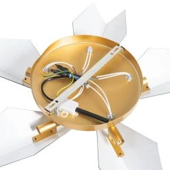 Bester Verkauf ✔️ QAZQA Design-Deckenleuchte Schwarz mit Gold 5-flammig - Sinem 🛒 -Deckenleuchten Verkaufs-Shop 2013 105413 9