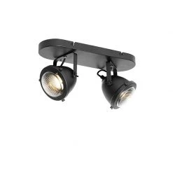 Rabatt ❤️ QAZQA Industriële spot zwart verstelbaar 2-lichts - Emado 😀 -Deckenleuchten Verkaufs-Shop 2027 105752 8