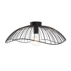 Bestpreis 😍 QAZQA Design Deckenleuchte schwarz 50 cm - Pua 🎁 -Deckenleuchten Verkaufs-Shop 2032 102453 7