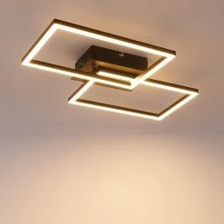 Budget 🔔 QAZQA Deckenleuchte quadratisch schwarz 3-stufig dimmbar - Plazas Novo 👍 24 Budget 🔔 QAZQA Deckenleuchte quadratisch schwarz 3-stufig dimmbar - Plazas Novo 👍 -Deckenleuchten Verkaufs-Shop 2058 102928 10