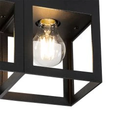 Aktion 🔔 QAZQA Moderne Deckenleuchte schwarz 2-Licht - Cela 🎉 -Deckenleuchten Verkaufs-Shop 2066 102839 5