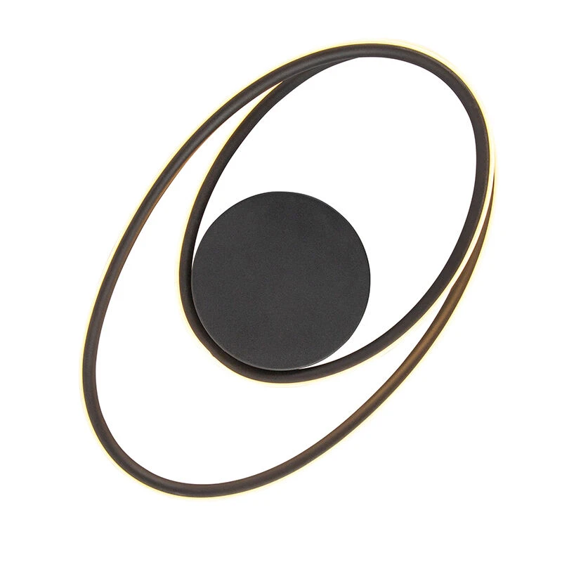 Brandneu ❤️ QAZQA Design Deckenleuchte schwarz inkl. LED 3-stufig dimmbar - Rowan 🔔 8 Brandneu ❤️ QAZQA Design Deckenleuchte schwarz inkl. LED 3-stufig dimmbar - Rowan 🔔 – Bild 8