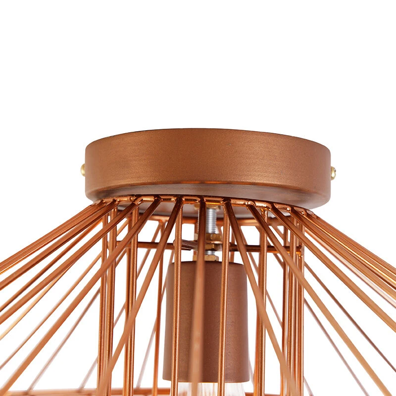 Billig 😍 QAZQA Design-Deckenleuchte Kupfer - Zahra 😉 7 Billig 😍 QAZQA Design-Deckenleuchte Kupfer - Zahra 😉 – Bild 7