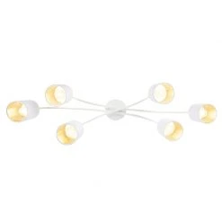 Bester Verkauf ✨ QAZQA Moderne Deckenleuchte 6-Flammig weiß - Lofty ✔️ -Deckenleuchten Verkaufs-Shop 2094 98309 7