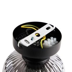 Billig 👏 QAZQA Art Deco Deckenleuchte schwarz mit Rauchglas - Banci 🤩 -Deckenleuchten Verkaufs-Shop 2096 103530 9