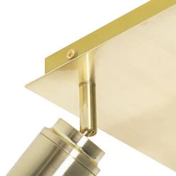 Brandneu 🌟 QAZQA Professional Moderne badkamer spot messing vierkant 3-lichts IP44 - Ducha 🧨 -Deckenleuchten Verkaufs-Shop 2131 105238 5