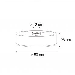 Besorgen 🔔 QAZQA Moderne Deckenleuchte schwarz mit gold 50 cm 3-flammig - Drum Duo 🔔 12 Besorgen 🔔 QAZQA Moderne Deckenleuchte schwarz mit gold 50 cm 3-flammig - Drum Duo 🔔 -Deckenleuchten Verkaufs-Shop 2148 104413 3