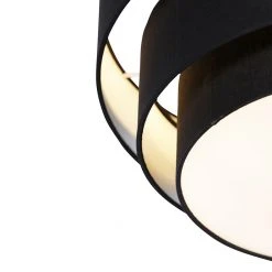 Angebote 🛒 QAZQA Moderne Deckenleuchte schwarz 45 cm 3-flammig - Drum Trio 🧨 12 Angebote 🛒 QAZQA Moderne Deckenleuchte schwarz 45 cm 3-flammig - Drum Trio 🧨 -Deckenleuchten Verkaufs-Shop 2156 104415 2