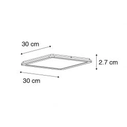 Neu 😍 QAZQA Deckenleuchte weiß 30 cm inkl. LED 3-stufig dimmbar IP44 - Steve 🥰 18 Neu 😍 QAZQA Deckenleuchte weiß 30 cm inkl. LED 3-stufig dimmbar IP44 - Steve 🥰 -Deckenleuchten Verkaufs-Shop 2168 102745 4