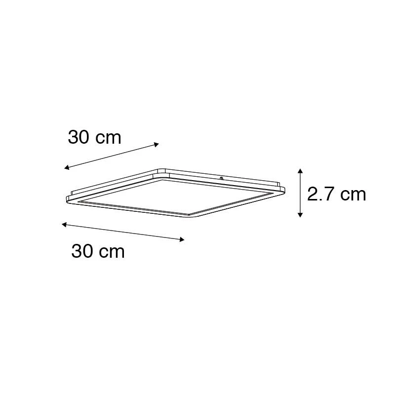 Neu 😍 QAZQA Deckenleuchte weiß 30 cm inkl. LED 3-stufig dimmbar IP44 - Steve 🥰 5 Neu 😍 QAZQA Deckenleuchte weiß 30 cm inkl. LED 3-stufig dimmbar IP44 - Steve 🥰 – Bild 5