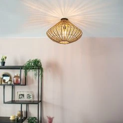 Schlussverkauf 🌟 QAZQA Land Deckenleuchte Bambus - Canna 😉