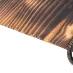 Budget 👏 QAZQA Industrielle Deckenlampe Holz mit Beton 4-flammig - Creto 🌟 -Deckenleuchten Verkaufs-Shop 2199 104422 8