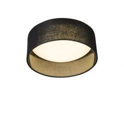 Beste Bewertungen von 🌟 QAZQA Deckenleuchte schwarz 28 cm inkl. LED - Drum Combi 🎉