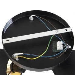 Bestpreis 🔔 Trio Leuchten Moderne Deckenleuchte 3-flammig schwarz mit goldene Innenseite - Tomas ✨ -Deckenleuchten Verkaufs-Shop 2210 98273 9