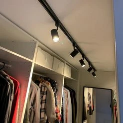 Aktion 🎁 QAZQA Smart Rail System schwarz 5 Spots inkl. 5 Wifi GU10 - Jeana 💯 -Deckenleuchten Verkaufs-Shop 2212 103554 19