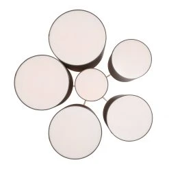 Neu 😍 QAZQA Moderne plafondlamp taupe 6-lichts - Multidrum 🔥 -Deckenleuchten Verkaufs-Shop 2218 105746 7