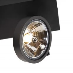 Neu ⭐ QAZQA Designspot schwarz verstellbar 3-flammig inkl. LED - Go 🎉 -Deckenleuchten Verkaufs-Shop 2232 94636 4