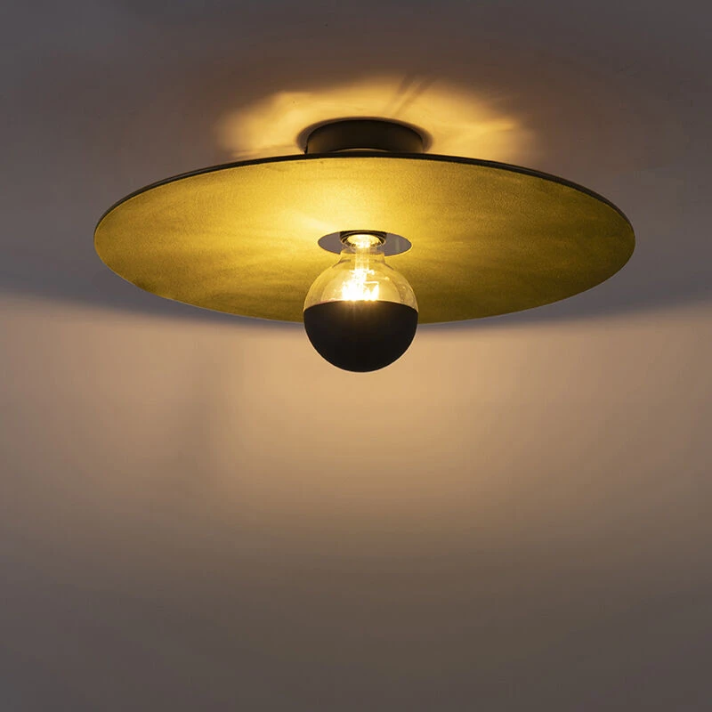 Rabatt ❤️ QAZQA Deckenleuchte schwarz flacher Schirm grün 45 cm - Combi 🎉 10 Rabatt ❤️ QAZQA Deckenleuchte schwarz flacher Schirm grün 45 cm - Combi 🎉 – Bild 10