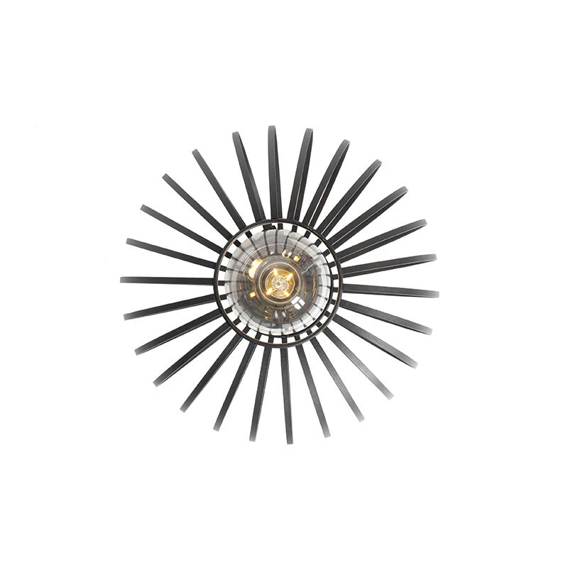 Auslauf ✔️ QAZQA Design Deckenleuchte schwarz 30 cm - Johanna 🥰 9 Auslauf ✔️ QAZQA Design Deckenleuchte schwarz 30 cm - Johanna 🥰 – Bild 9