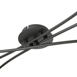 Neu ✨ QAZQA Moderne plafondlamp zwart met goud 6-lichts - Lofty 🎁 -Deckenleuchten Verkaufs-Shop 2284 105426 5