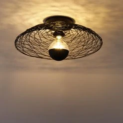 Blitzangebot 🎉 QAZQA Orientalische Deckenleuchte schwarz 40 cm - Glan 🤩 -Deckenleuchten Verkaufs-Shop 2295 103106 9