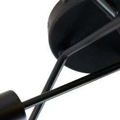 Brandneu 👏 QAZQA Design Deckenleuchte schwarz 6-Licht - Sputnik ✔️ -Deckenleuchten Verkaufs-Shop 2317 102454 6