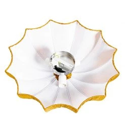 Bestes Angebot ✨ QAZQA Design-Deckenlampe Gold Silk 52 cm 3-flammig - Plu 🔥 -Deckenleuchten Verkaufs-Shop 2350 105324 8