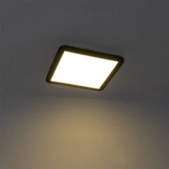 Budget 👏 QAZQA Deckenleuchte schwarz 30 cm inkl. LED 3-stufig dimmbar IP44 - Steve ✔️ -Deckenleuchten Verkaufs-Shop 2351 102746 11