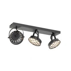 Brandneu 🧨 QAZQA Vintage Spot schwarz 3-flammig - Tamina 🎉 16 Brandneu 🧨 QAZQA Vintage Spot schwarz 3-flammig - Tamina 🎉 -Deckenleuchten Verkaufs-Shop 2351 104428 5