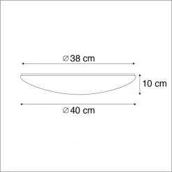 Neu 🌟 QAZQA Deckenleuchte 40 cm inkl. LED mit Fernbedienung - Extrema ⭐ -Deckenleuchten Verkaufs-Shop 2378 96796 4