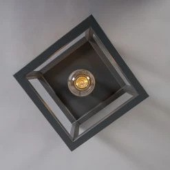 Coupon ❤️ QAZQA Industriedeckenleuchte anthrazit - Cage 1 🎉 -Deckenleuchten Verkaufs-Shop 2399 93353 5