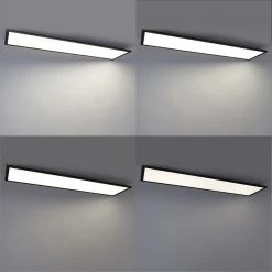Blitzangebot 😀 QAZQA Deckenleuchte schwarz 120 cm inkl. LED mit Fernbedienung - Liv 😍 -Deckenleuchten Verkaufs-Shop 2404 103459 10
