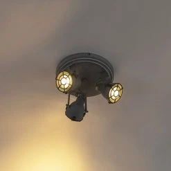 Besorgen 💯 QAZQA Robuster Spot Betonlook 3-flammig - Medox 🔥 -Deckenleuchten Verkaufs-Shop 2405 96678 13