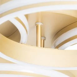 Billig 🎉 QAZQA Deckenleuchte Messing inkl. LED 3-stufig dimmbar 4-flammig - Navara 🤩 20 Billig 🎉 QAZQA Deckenleuchte Messing inkl. LED 3-stufig dimmbar 4-flammig - Navara 🤩 -Deckenleuchten Verkaufs-Shop 2416 104008 5