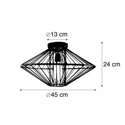 Rabatt 🎉 QAZQA Design-Deckenleuchte schwarz - Zahra 🛒 14 Rabatt 🎉 QAZQA Design-Deckenleuchte schwarz - Zahra 🛒 -Deckenleuchten Verkaufs-Shop 2422 104525 3