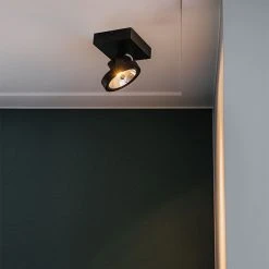 Brandneu 🤩 QAZQA Design Spot schwarz verstellbar 1-flammig inkl. LED - Go 🎁