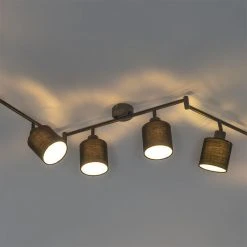 Aktion ✨ QAZQA Modernes Spotschwarz 6-Licht verstellbar - Hetta 👏 22 Aktion ✨ QAZQA Modernes Spotschwarz 6-Licht verstellbar - Hetta 👏 -Deckenleuchten Verkaufs-Shop 2436 102408 10