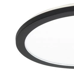 Auslauf 👍 QAZQA Deckenleuchte schwarz 40 cm inkl. LED 3-stufig dimmbar IP44 - Steve 😍 -Deckenleuchten Verkaufs-Shop 2438 102740 7