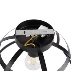 Bestpreis 😀 QAZQA Industrielle Deckenleuchte schwarz - Boula 🎁 21 Bestpreis 😀 QAZQA Industrielle Deckenleuchte schwarz - Boula 🎁 -Deckenleuchten Verkaufs-Shop 2459 102118 9