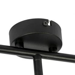 Billig 🛒 QAZQA Moderne Deckenleuchte schwarz 3-Licht - Hetta ⭐ -Deckenleuchten Verkaufs-Shop 2461 102403 5