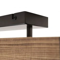 Rabatt ✨ QAZQA Industrielle Deckenleuchte aus Holz - Reena 😍 -Deckenleuchten Verkaufs-Shop 2462 98422 10