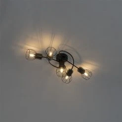 Am billigsten 🌟 QAZQA Moderne Deckenleuchte schwarz 59 cm 5-Licht - Botu 😀 16 Am billigsten 🌟 QAZQA Moderne Deckenleuchte schwarz 59 cm 5-Licht - Botu 😀 -Deckenleuchten Verkaufs-Shop 2470 102389 7