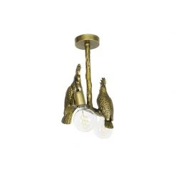 Bestes Angebot ✨ QAZQA Vintage Messing Deckenlampe 2-flammig - Papegoje 👍 -Deckenleuchten Verkaufs-Shop 2490 103804 14