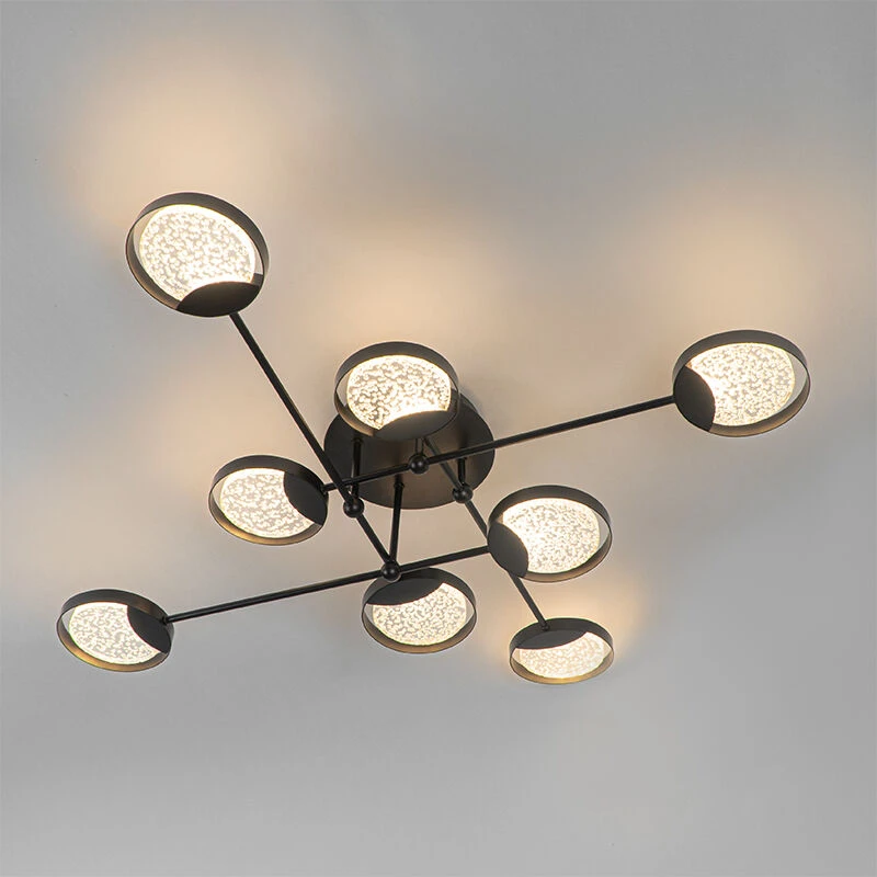 Coupon 💯 QAZQA Deckenleuchte schwarz inkl. LED 3-Stufen dimmbar 8 Lichter - Patrick 👍 14 Coupon 💯 QAZQA Deckenleuchte schwarz inkl. LED 3-Stufen dimmbar 8 Lichter - Patrick 👍 – Bild 14