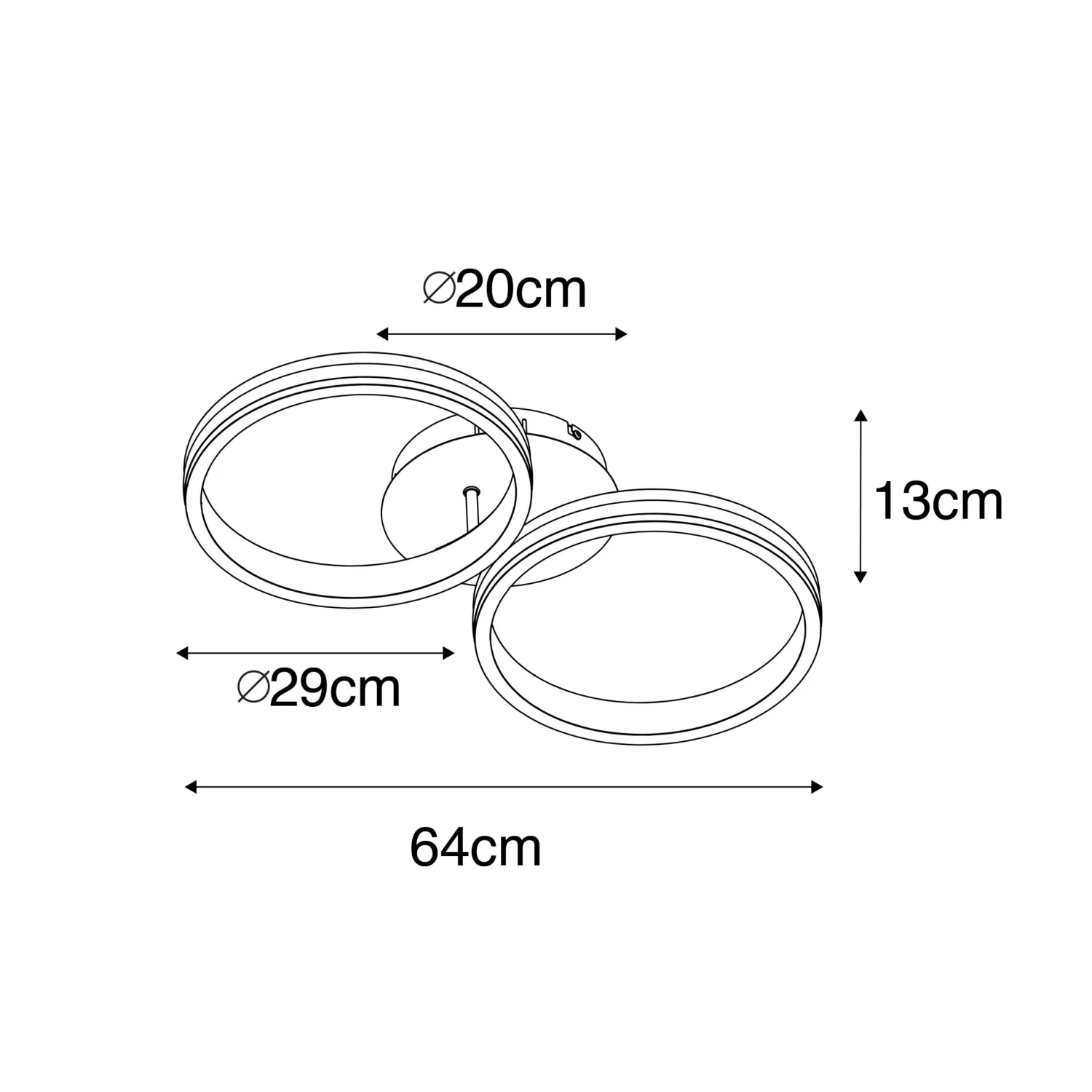 Brandneu 🎁 QAZQA Deckenleuchte Messing inkl. LED 3-stufig dimmbar 2-flammig - Navara 👍 5 Brandneu 🎁 QAZQA Deckenleuchte Messing inkl. LED 3-stufig dimmbar 2-flammig - Navara 👍 – Bild 5