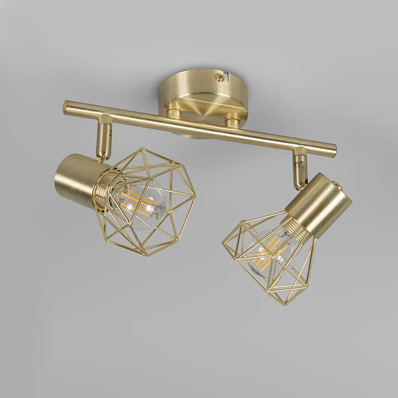 Angebote 🧨 QAZQA Art Deco Spot Messing dreh- und neigbar - Mosh 2 👍 9 Angebote 🧨 QAZQA Art Deco Spot Messing dreh- und neigbar - Mosh 2 👍 – Bild 9