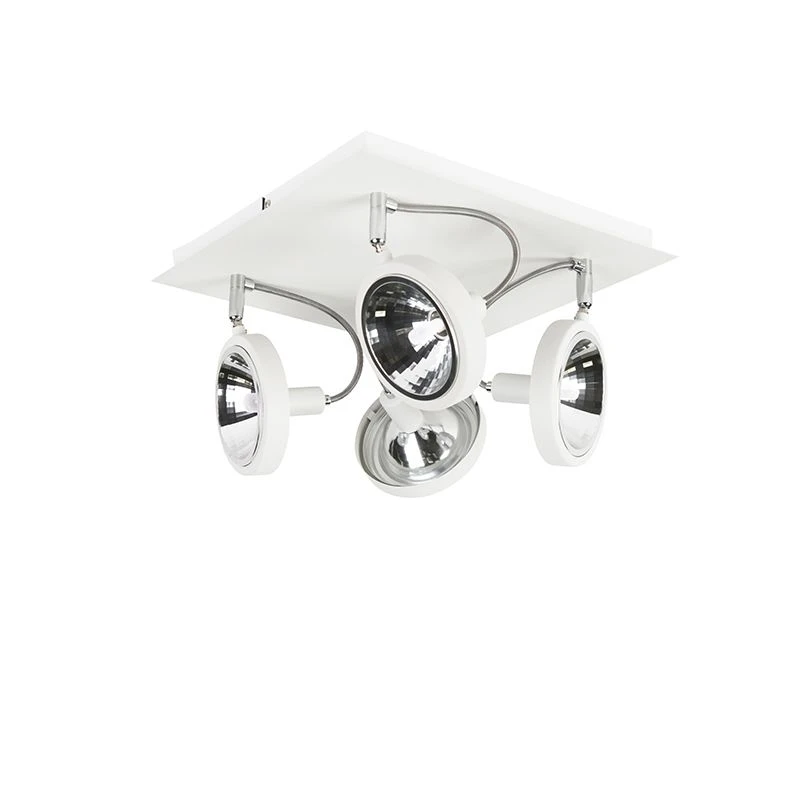 Billig 👍 QAZQA Design Spot weiß 4-flammig einstellbar - Nox 🌟 9 Billig 👍 QAZQA Design Spot weiß 4-flammig einstellbar - Nox 🌟 – Bild 9