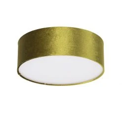 Bestes Angebot 🥰 QAZQA Deckenleuchte grün 30 cm mit goldener Innenseite - Drum 🎉 -Deckenleuchten Verkaufs-Shop 2506 105477 10